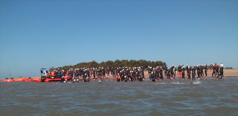 nageurs triathlon Oléron Ronce les bains charente maritime snsm kayak 