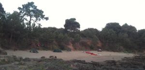 bivouac ile d'aix fort boyard kayak charente maritime la rochelle